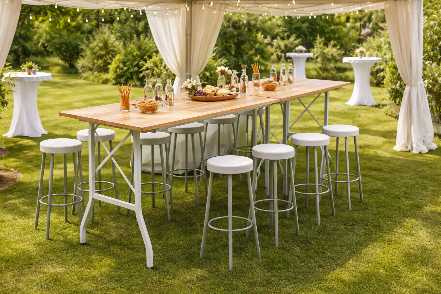 Rechteckiger Stehtisch – Die perfekte Lösung für flexible Events und moderne Raumkonzepte